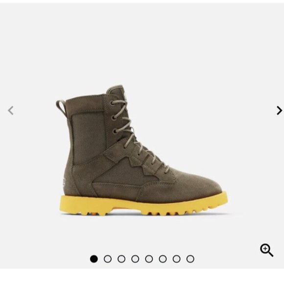 NIB Sorel Caribou OTM Waterproof Boot Alpine Tundra Cyber Yellow - Picture 1 of 4